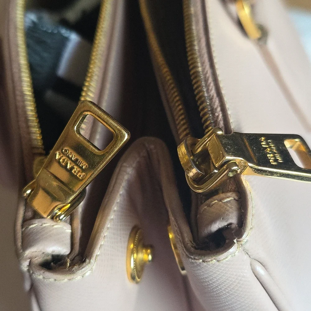Prada Women's Tan Leather Tote Bag - Picture 4 of 16